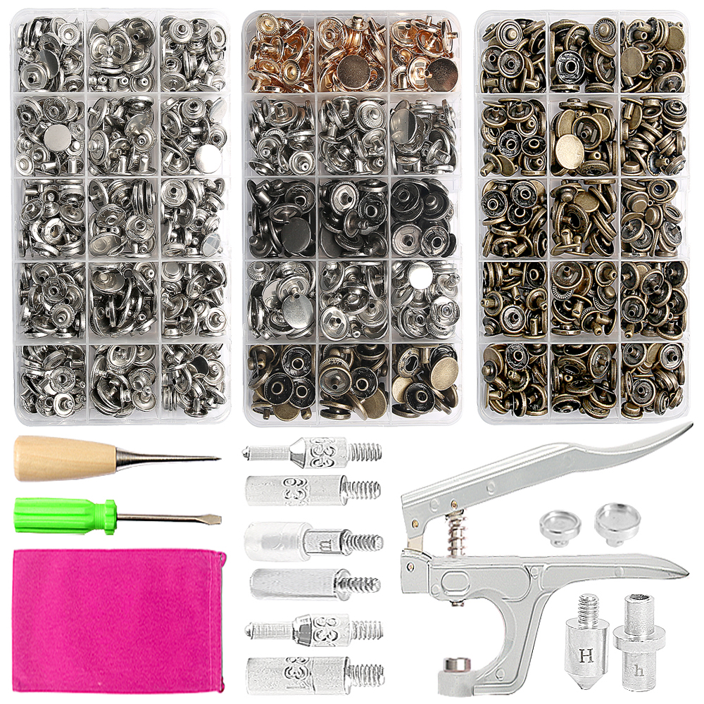 Botón a presión de acero inoxidable 503 # Sujetadores Botones Alicates Perforadora Molde Accesorios de costura para ropa Chaqueta Artesanía de cuero