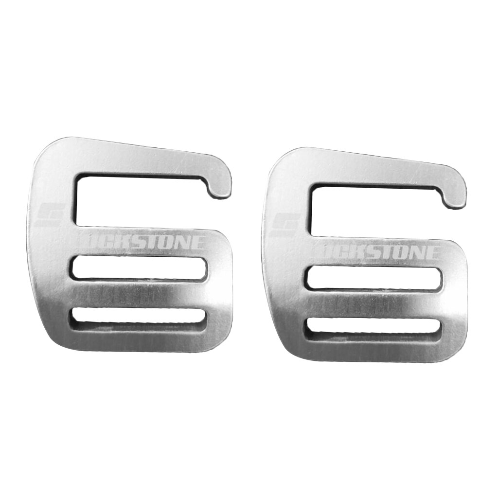 2pcs 1in Metal G Hook Webbing Buckle for Backpack Straps Webbing 25mm Silver