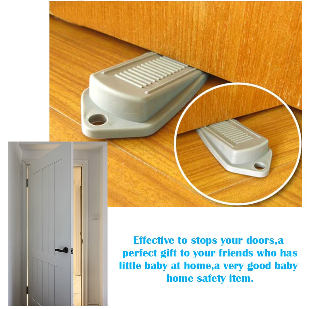 Lot de 3 butées de porte en caoutchouc pour enfants, protection des doigts