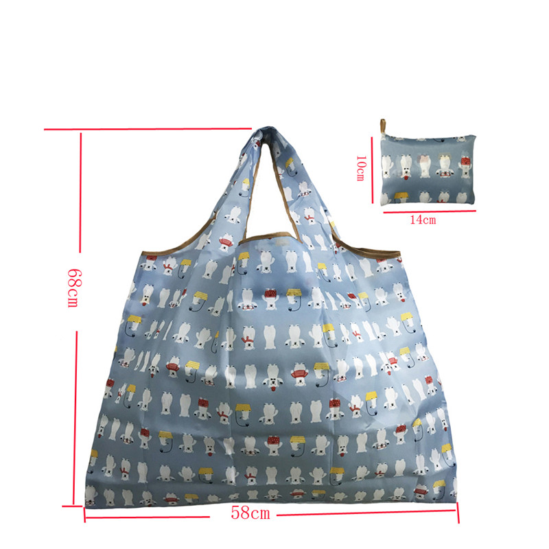 NOENNAME_NULL Vrouwen Opklapbaar Shopper Bag Dames Herbruikbare Boodschappentas Eco Draagtas