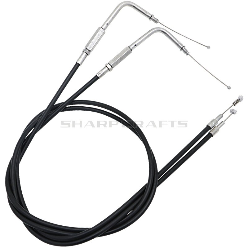 Gemodificeerde Verlengd Uitgebreide Throttle Lijn Clutch Cable Voor Harley Iron XL 883 1200 Dyna Softail Fat Boy Erfgoed Road koning
