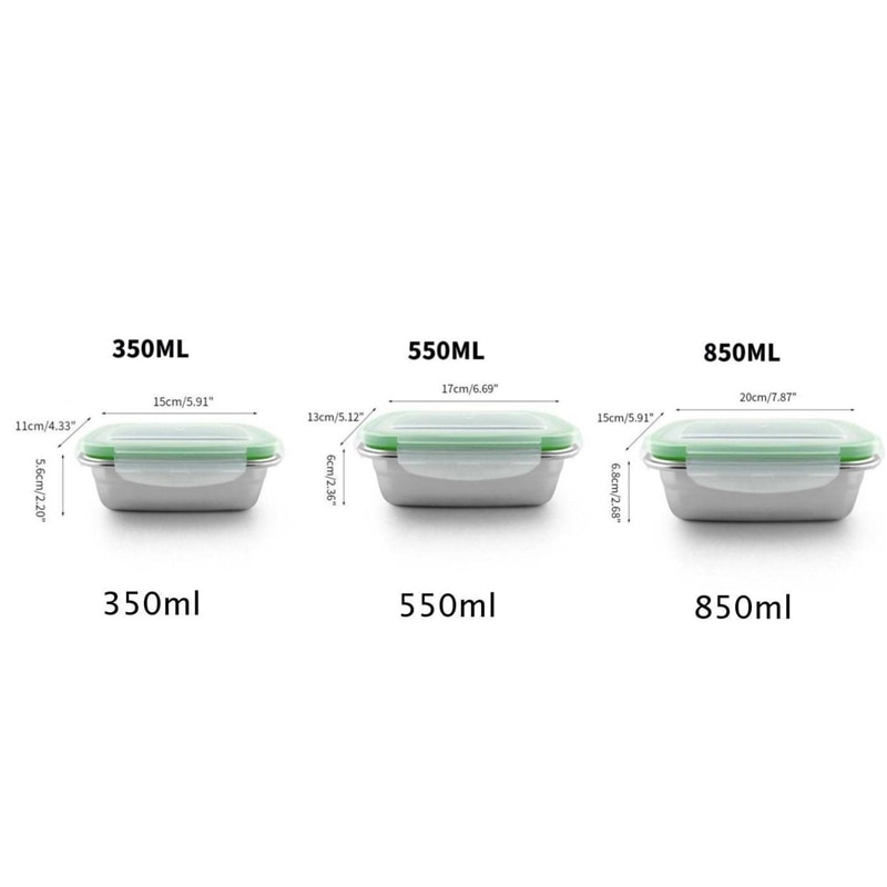 Layer Stainless Steel Thermal Insulated Lunch Box Bento Food Container School