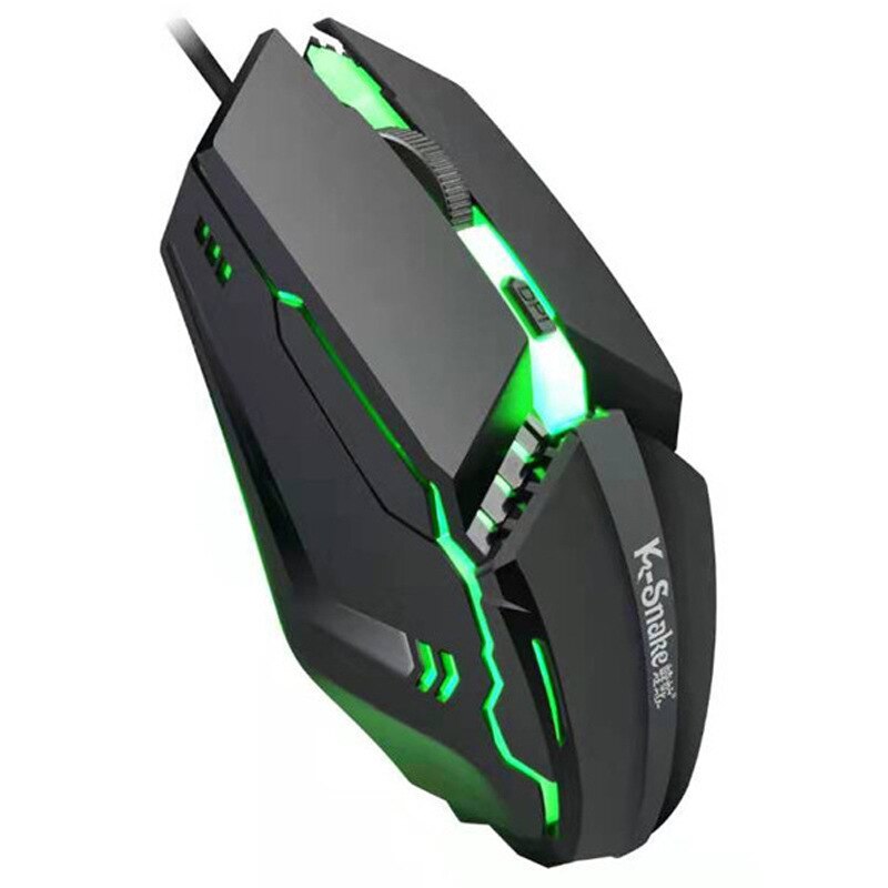 M11 Gaming sport elettronici RGB Streamer cavallo in esecuzione USB luminoso PC cablato Computer 1600DPI Mouse per Laptop entrambe le mani: Default Title