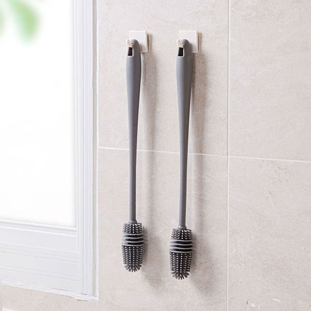 Scrubber durevole Spazzola per pulizia multifunzione per uso alimentare Scrubber per tazze in silicone Strumento per la pulizia Spazzola per bottiglie di latte Detergente per vetri