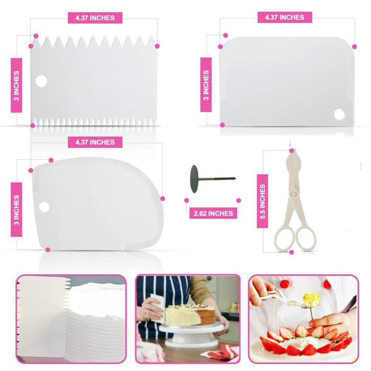 164 Pcs Cake Decorating Tools Kit Food-Grade Cake Turntable Pastry Spatulas Nozzle Set for Baking Fondant Cake товары для кухни