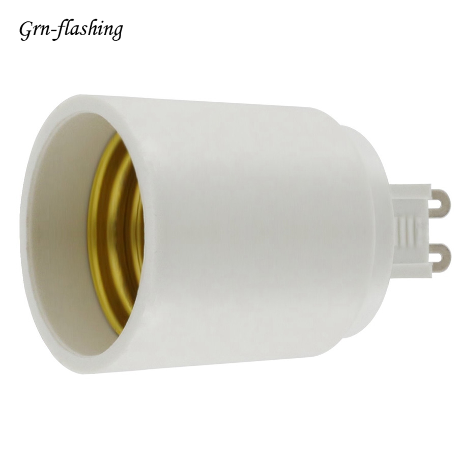 G9 to e27 lampeholder lampe base converter base adapter led lys pærer base lampeholder pæreholder sokkel splitter isolering