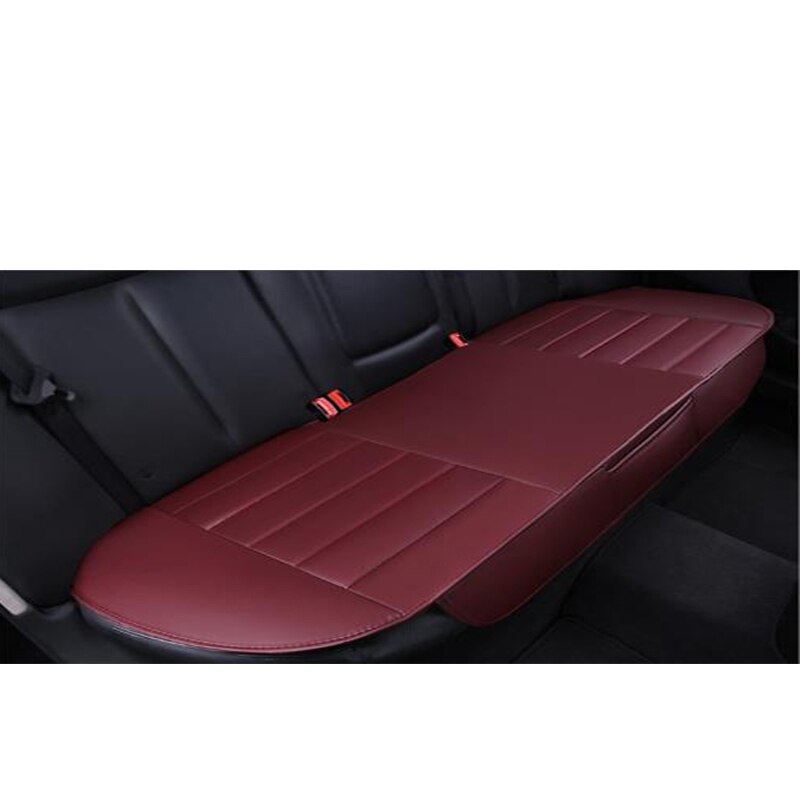 Autostoel all-inclusive auto accessoires PU lederen interieur auto bekleding vier seizoenen universele zitkussen: 1pcs rear seat red