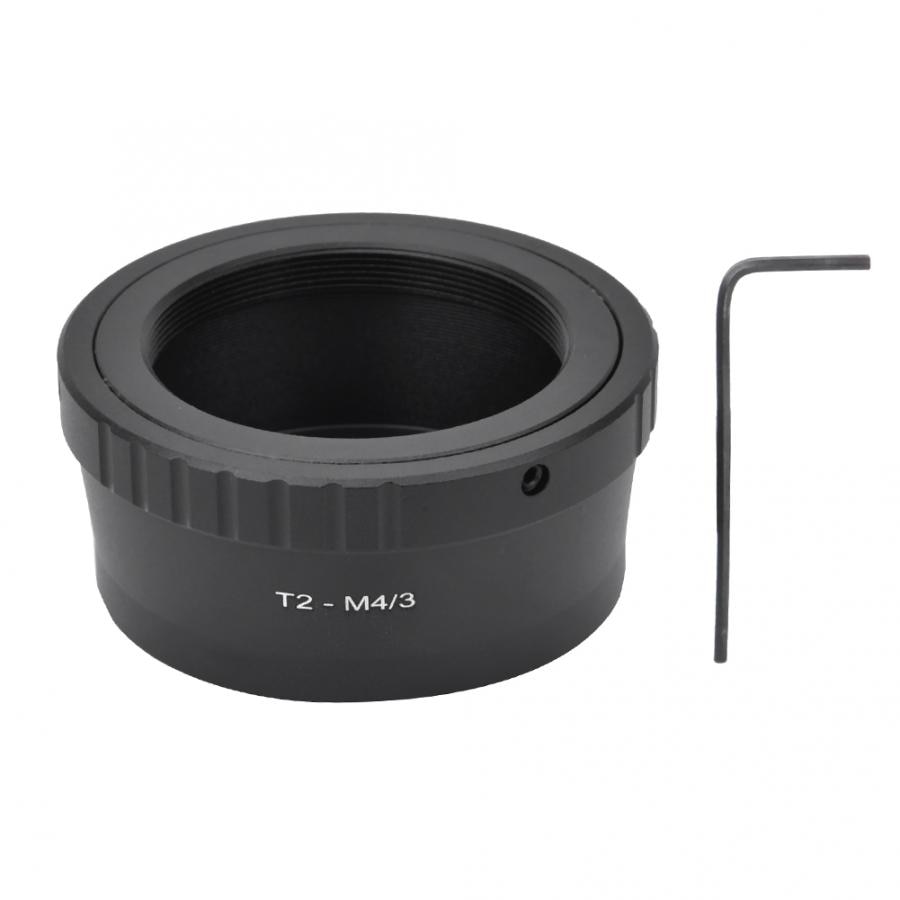 Lens Houder T2-M4/3 Zwarte Aluminium Adapter Ring Voor T2 Mount Telescoop Voor Olympus M4/3 mount Mirrorless Camera 'S