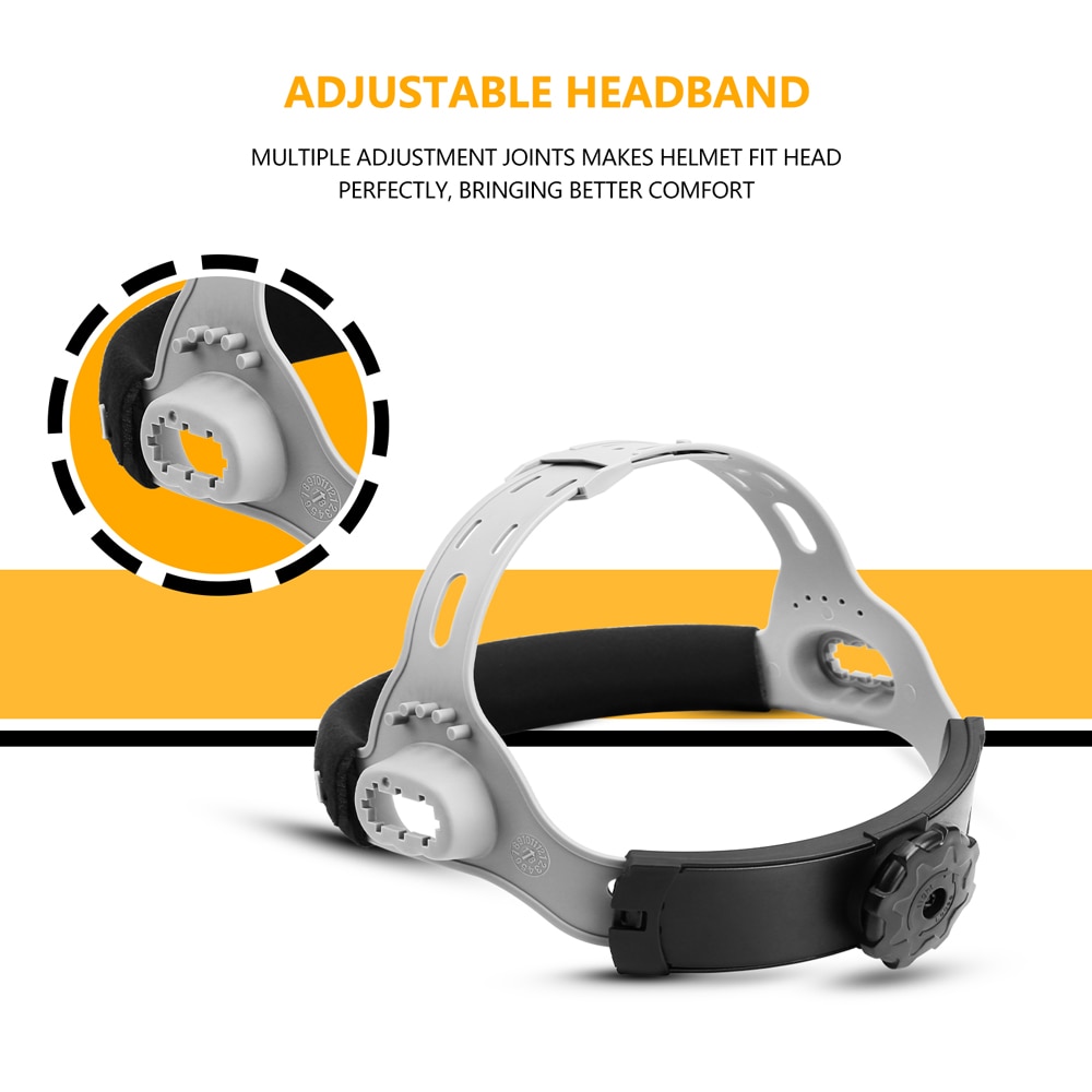 DEKO DNS-550E Upgraded Solar Power Auto Darkening Welding Helmet Shade Range 4/5-8.5/9-13.5 Welding Mask for TIG MIG MMA