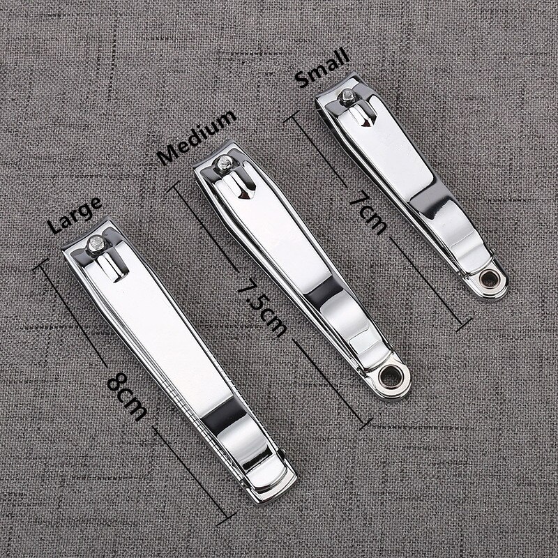 4 Size Professionele Carbon Rvs Nail Clipper Cutter Trimmer Manicure Pedicure Hand Teen Nagelknipper