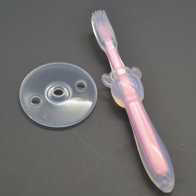 Soft-bristle Silicone Toothbrush for Infant Toddlers Children Training Protect Gums Toothbrush Baby Safe Ultra-soft Toothbrushes: pink