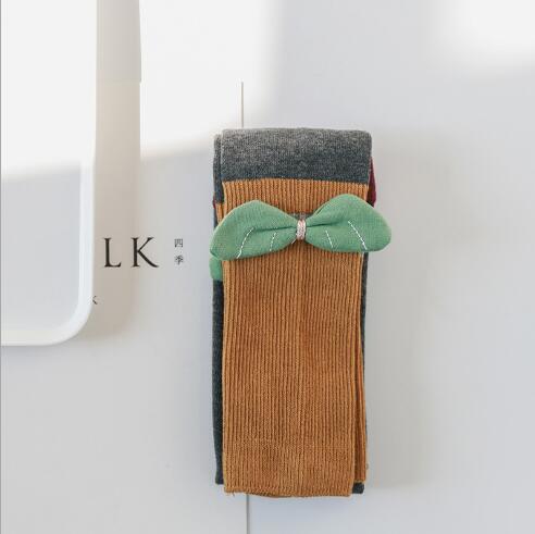 Spring and summer pair of needle children's nine-point pants with bow wings girls leggings: 1 / 3 to 5 year