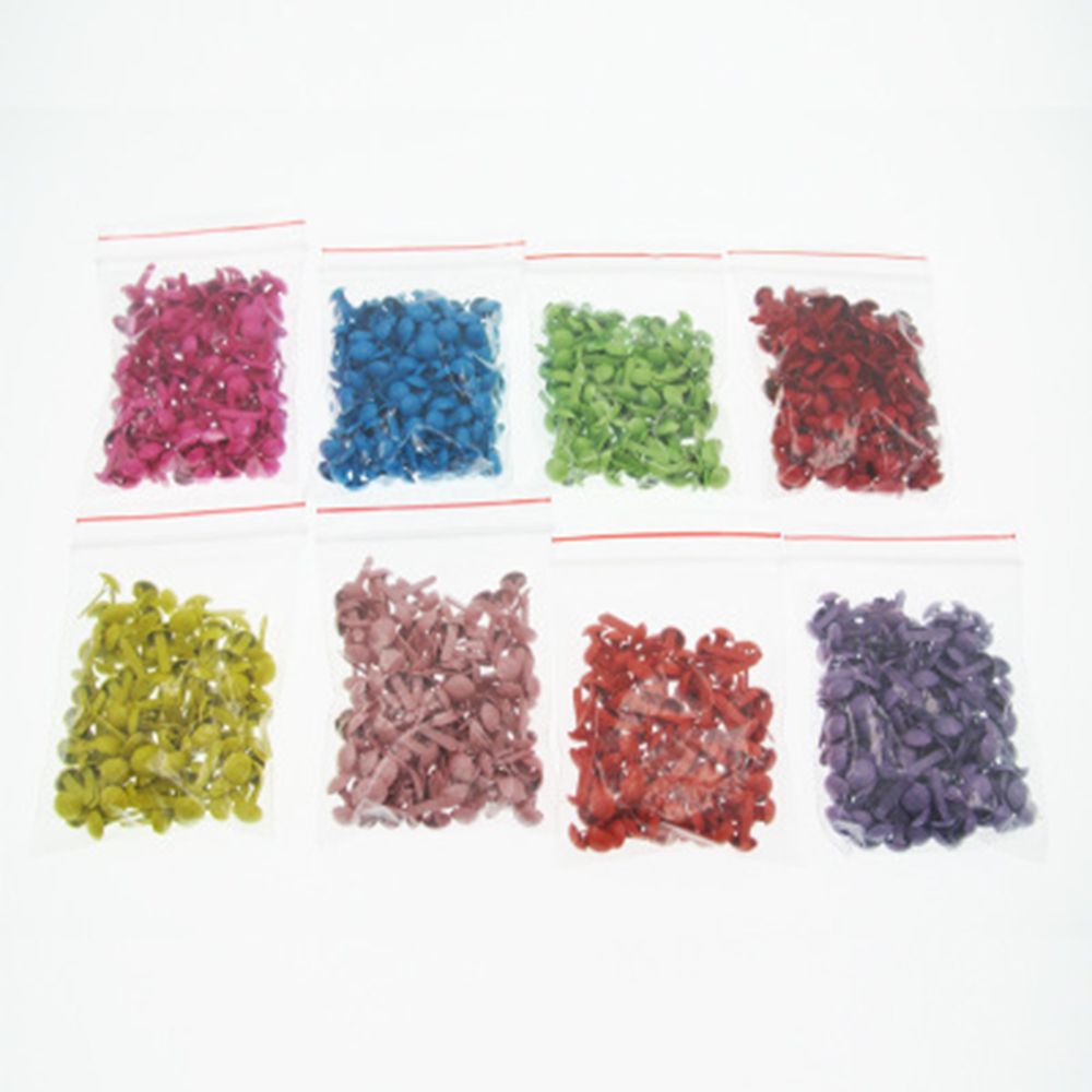 200 st färgglada 4.5mm mini dekorativa brads pysselkort gör stämpling scrapbooking fästelement dekortillbehör
