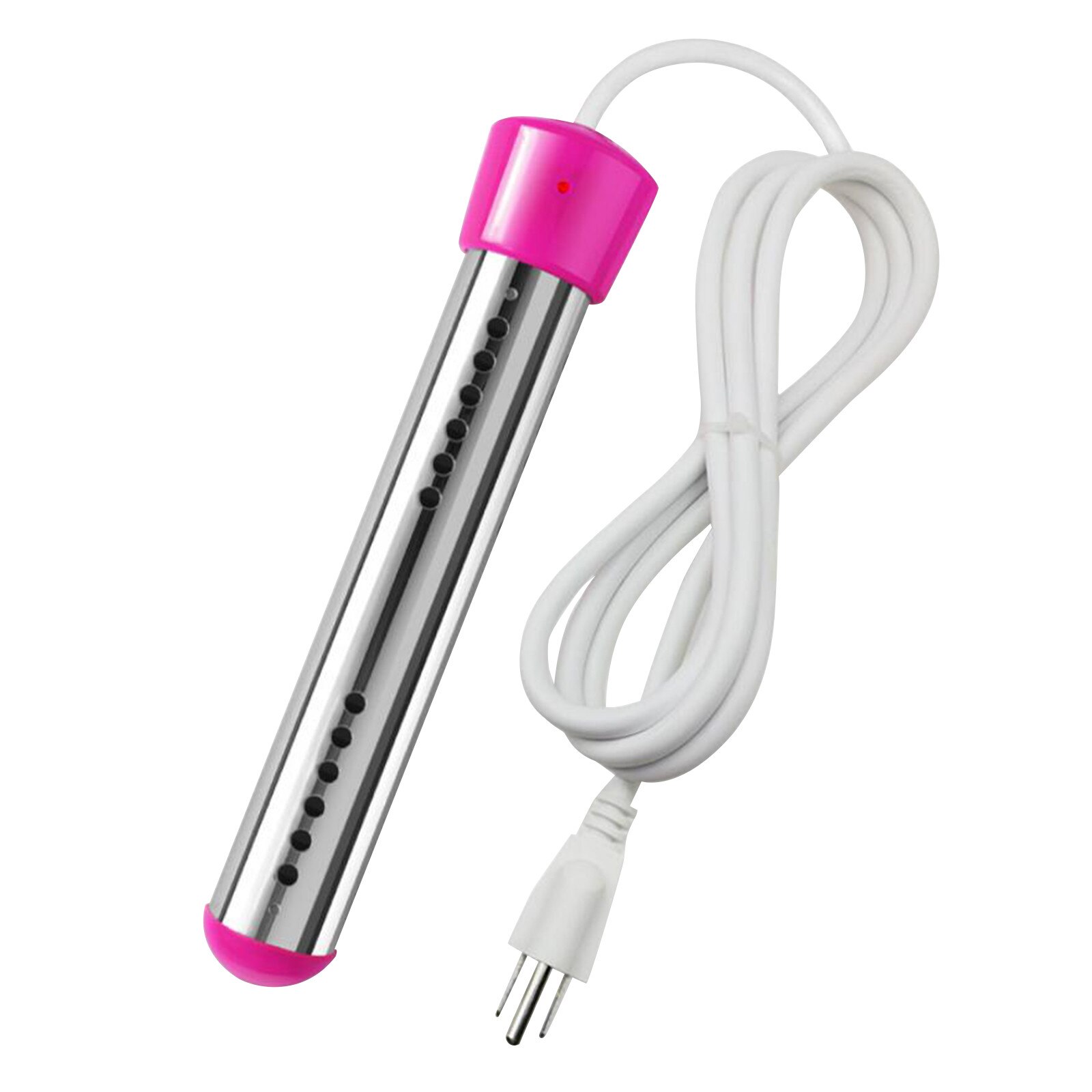 220V Water Heater Thermostat Floating Electric Water Heater Portable Immersion Suspension US Plug: Pink