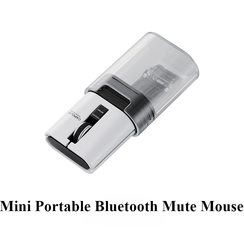 Mifuny mini bärbar bluetooth-mus ljudlös laddningsbar lättviktig trådlös mus med lång hållbarhet för kontoret för bärbara datorer