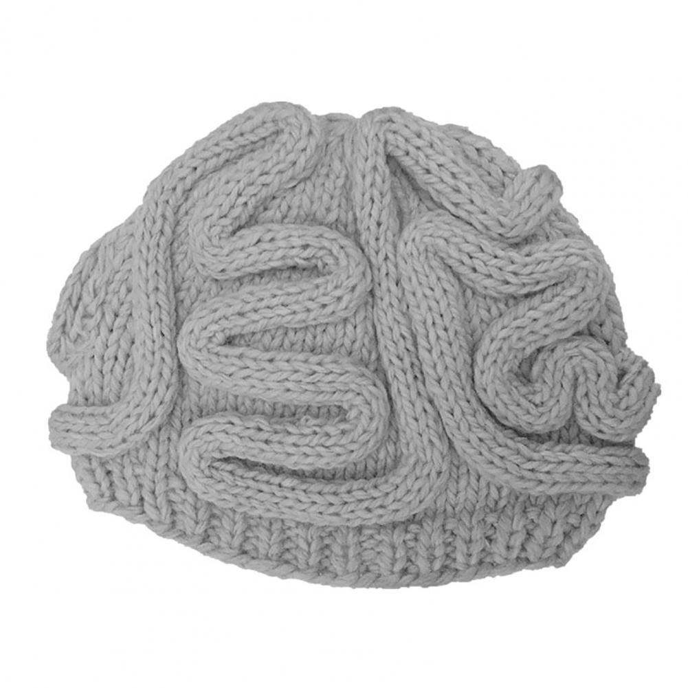 Mutsen Hoeden Spoof Horror Hersenen Gebreide Hoed Grappige Warm Cap Party Hoofddeksels Fotografie Props Caps Hoofddeksels Voor Party 14 Kleuren: Light Grey