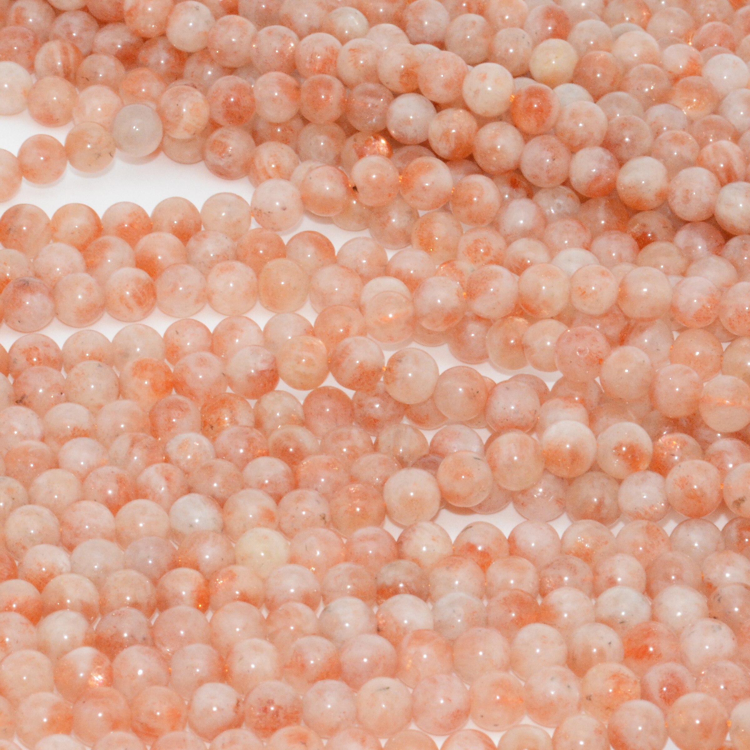 Naturalne Nedava Sunstone luźne kule 6.2mm