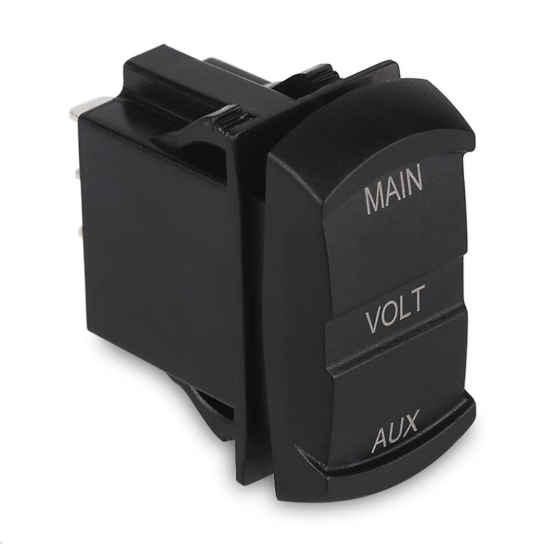 Voltímetro Digital para coche, barco y motocicleta, medidor de voltaje de 12-24V, LED, doble voltímetro, AUX, Monitor de batería principal