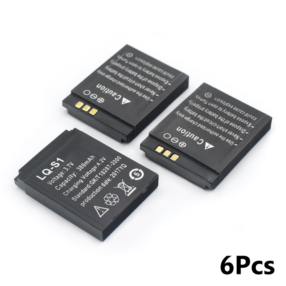 POSTHUMAN-batería recargable de polímero de litio para reloj inteligente, HLX-S1 GJD DJ-09 AB-S1 M9 FYM-M9 DZ09 QW09 W8 JJY-S1 3,7 V: 6pcs