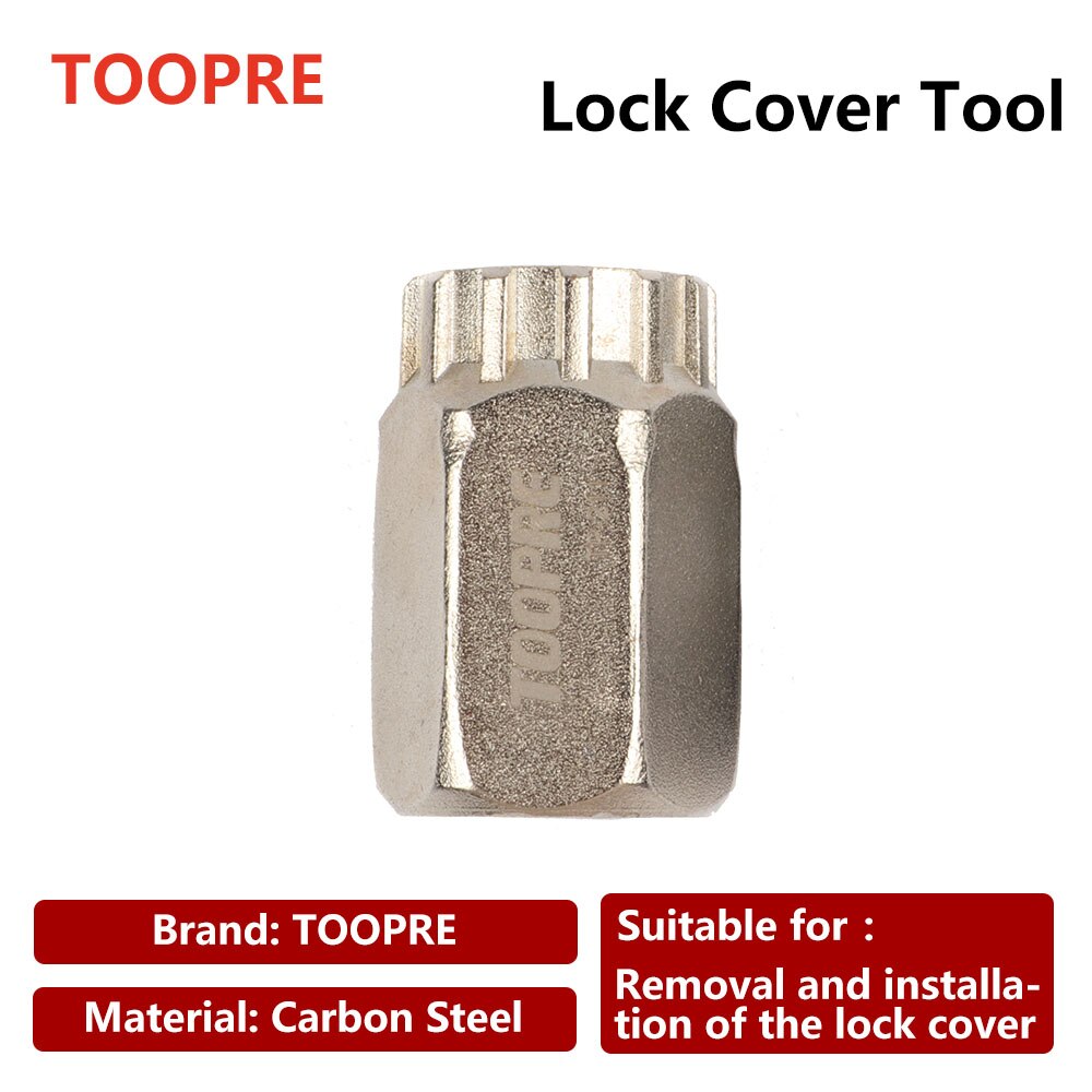 Nutt 2pc centerlock hubs rotor adapter mtb bike center lock disc cover / cap tool sleeve aluminium legering kit til cykeldele: Lås dækselværktøj