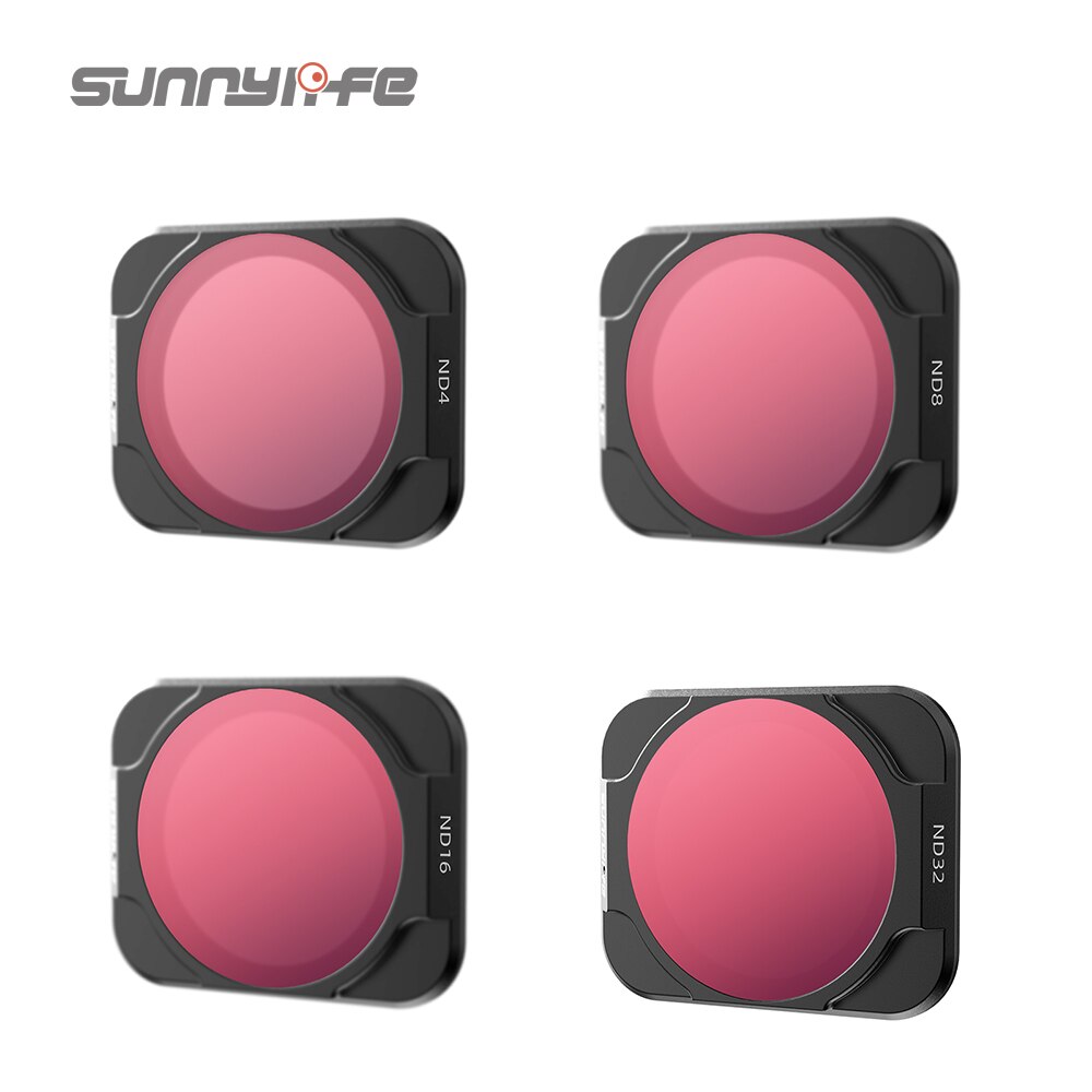 Sunnylife Lens Filters For DJI Mavic Air 2S Glass Lens Filter Set CPL/ND/PL16/32 ND Angle Adjustable For DJI Drone Accessories: ND 4pcs set