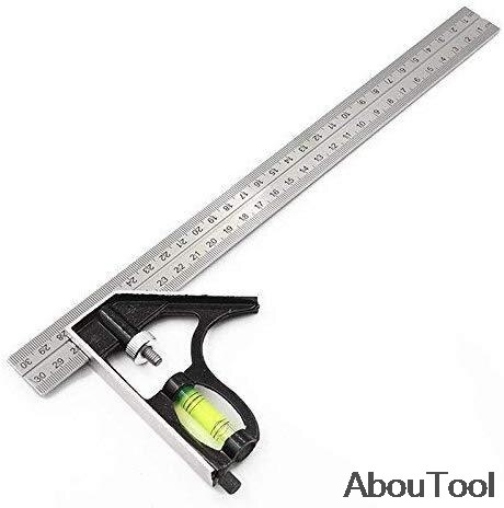 3 In 1 Square Angle Ruler Woodworking DIY Movable Square Rulers Precise Measuring Tools Hardware Angle Spirit Level Universal: ruler 2