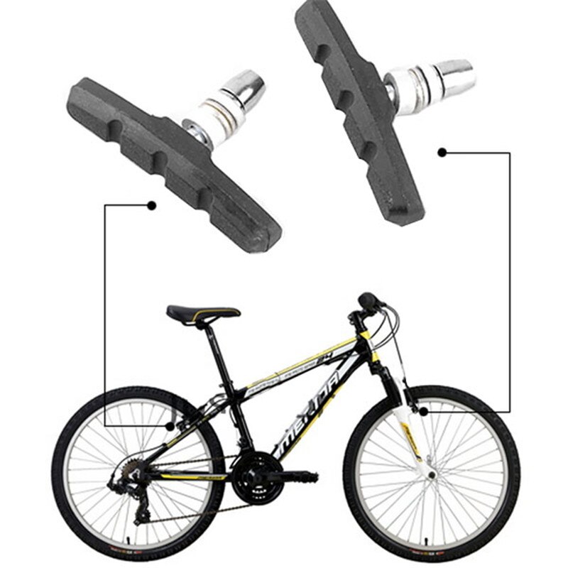 2 par  eller 4 par sykkelbremseklosser v bremseklosser terrengsykkeltilbehør bulk mtb bremseklosser 202-0007