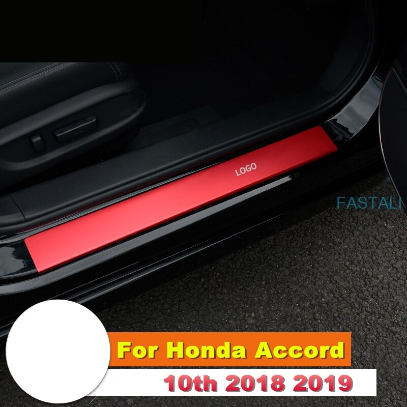 Voor Honda Accord 10th Auto Deur Instaplijsten Interieur En Exterieur Welkom Pedaal Aluminium Instaplijsten Auto Accessoires