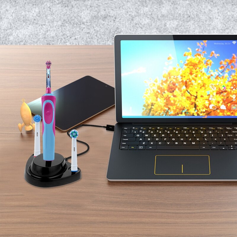 Voor Braun Oral B Tandenborstel Vervanging Lader Voeding Inductieve Opladen Houder Model 3757 Usb Kabel