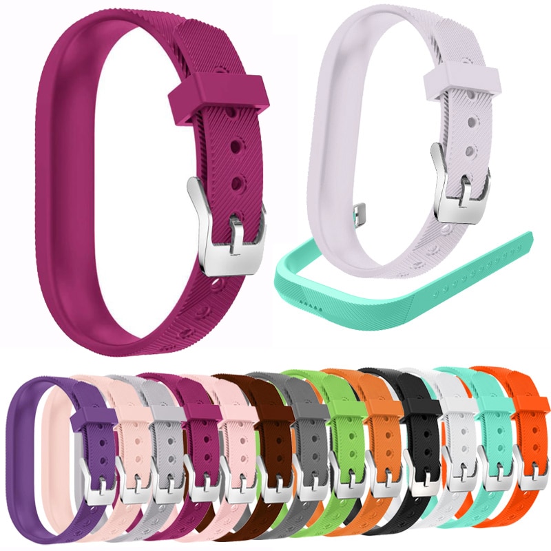 Siliconen Metalen Gesp Polsen Band Armband Voor Fitbit Flex 2 Mode Horloge Sport Smart Band Vervangen Polsband Voor Fitbit Flex 2