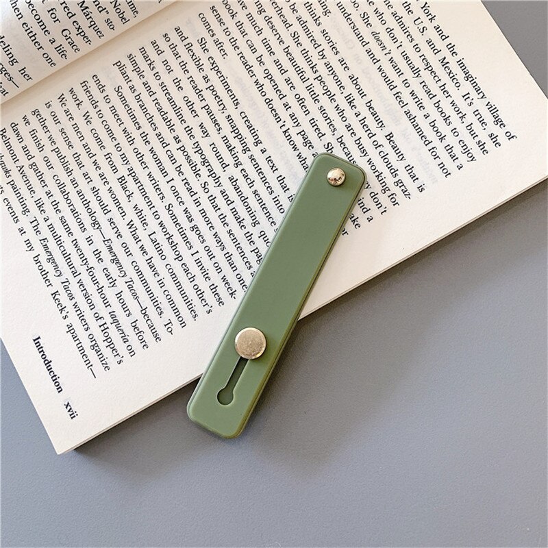 Candy Kleur Mobiele Telefoon Geval Beugel Polsband Ondersteuning Push Stretch Silicone Wrist Band Hand Vinger Grip Socket Houder: Green