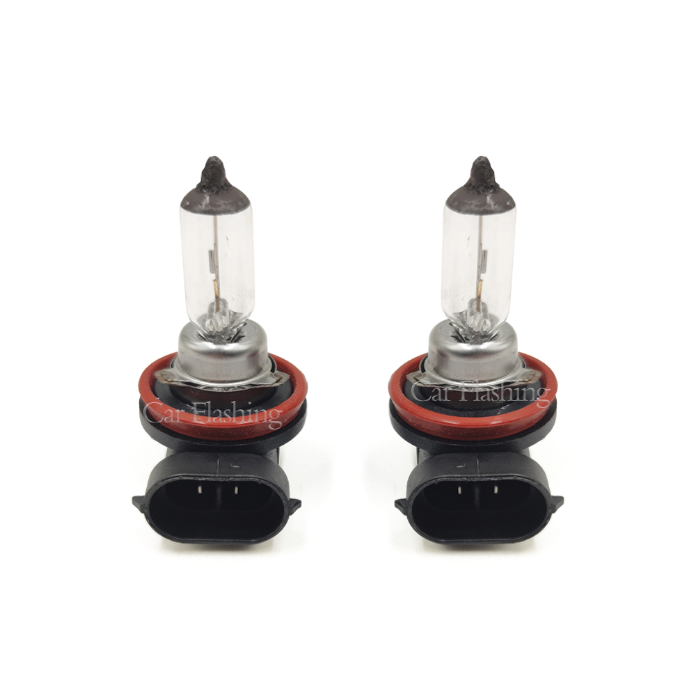 Bombilla halógena para coche, Luz antiniebla de cristal de cuarzo, 12v, 55w, H8, H11, 9006, 4300K