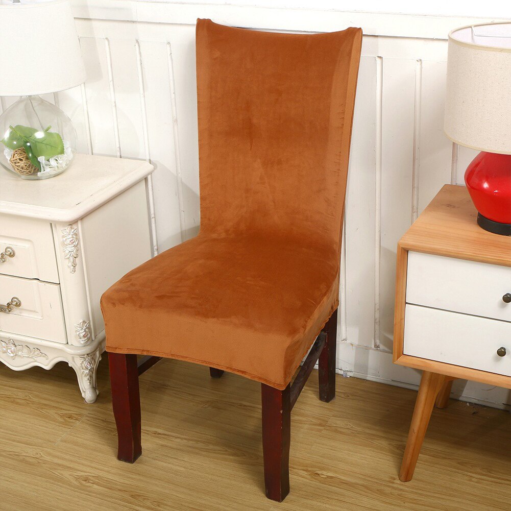 Housse de chaise élastique Anti-acariens, couleur unie, antidérapante, extensible, résistant au lavage, sans plis