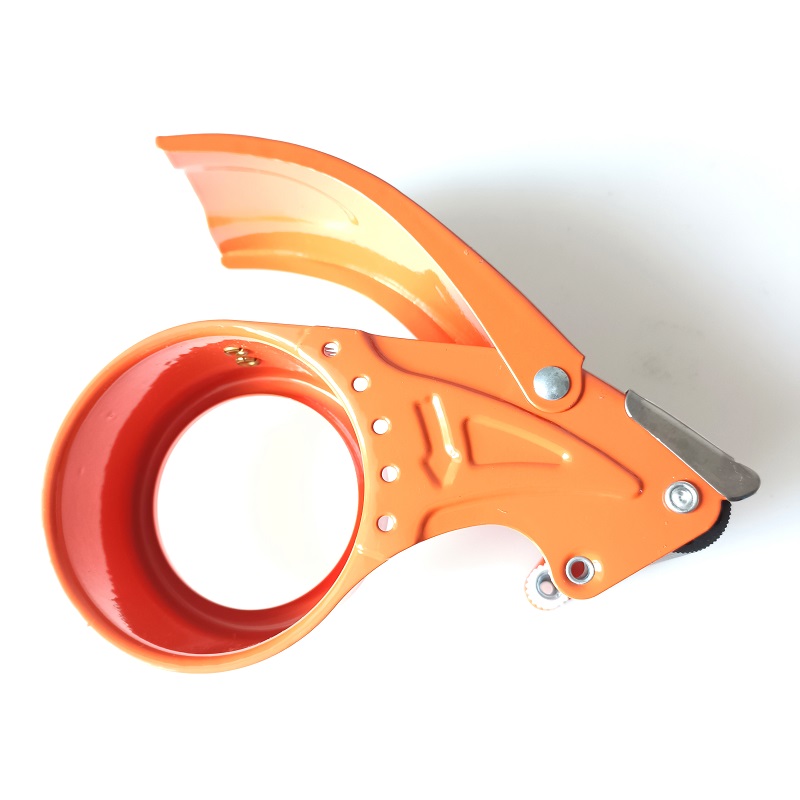 60mm Packaging Tape Dispenser 2.5" Metal Tape Cutter Packing Sealing Dispenser Cutter, Random Color