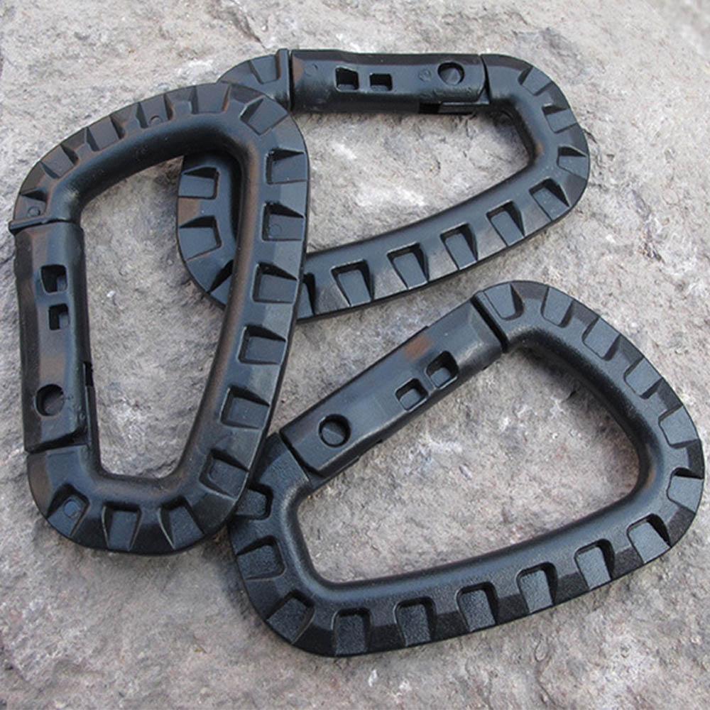 Shackle Carabiner Clip Webbing Backpack Buckle Snap climb Mountain Climbing Outdoor Hike Lock Accessories W8L9