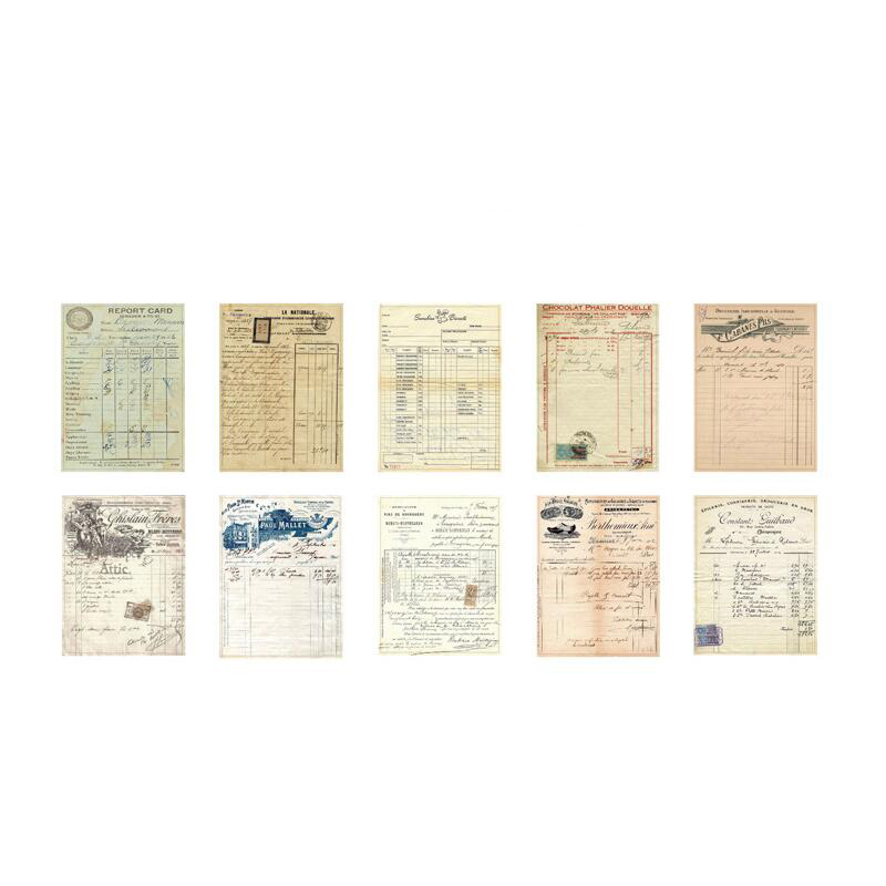 30pcs Ticket Stamp Series Color Handbook Sticker Retro Letterhead Travel Notebook Sticker cute Stationery: 4