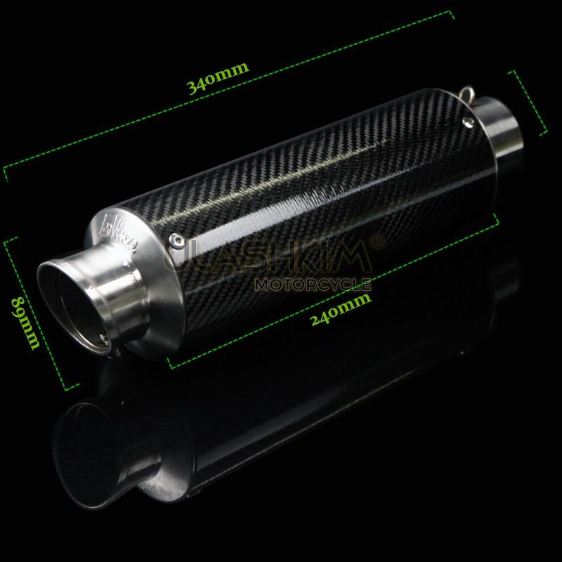 E-MARK Universal Motorcycle Scooter slip on Exhaust Muffle FOR Most Motorcycle