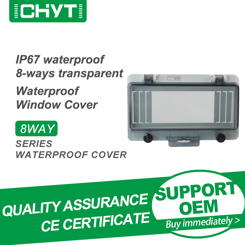 3 WAYS Circuit Breaker Transparent Waterproof Distribution Box Protect Window Cover Monitor Observation Ip67