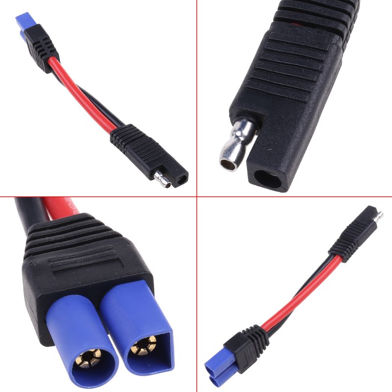 10 AWG SAE To EC5 Male Plug Connector To SAE Power Automotive Adapter Cable Wire