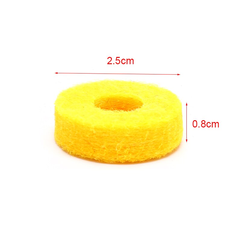 IRIN 20 Pcs Drum Shelf Felt Slice Colorful Cymbal Felt Pad Drum Percussion Instrument Accessories Kit Cymbals Protection
