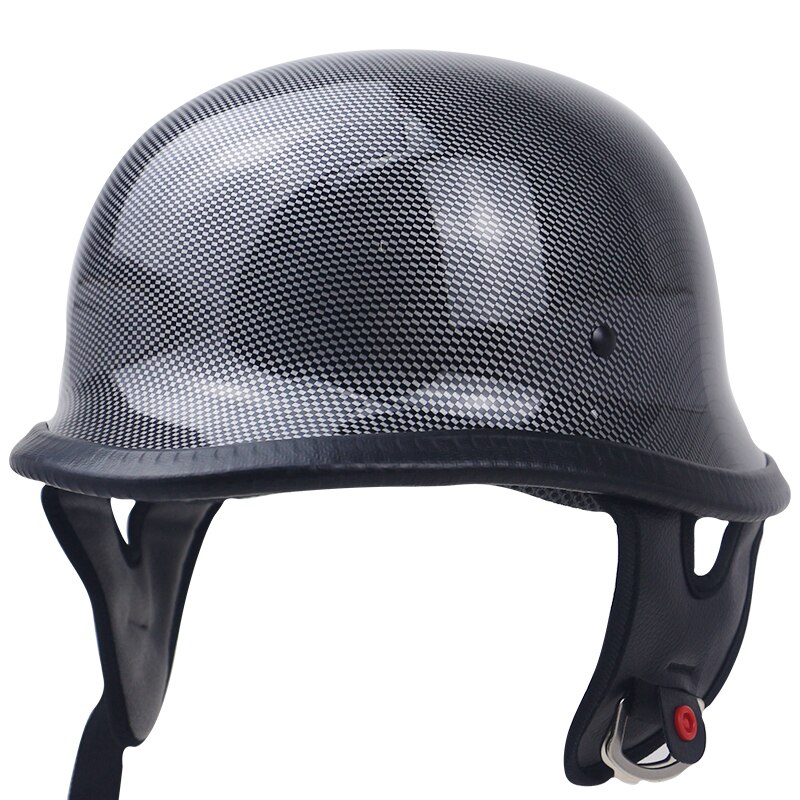 Duitse helm M35 half gezicht motorhelm DOT Goedgekeurd chopper fiets helm volwassenen licht gewicht geen mushroon profiel