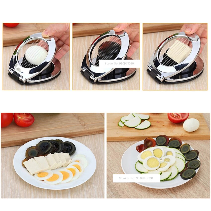 F-077 Stainless Steel Egg Slicers Egg Cutter Kitchen Tool For Cutting Eggs / Eggs Petals