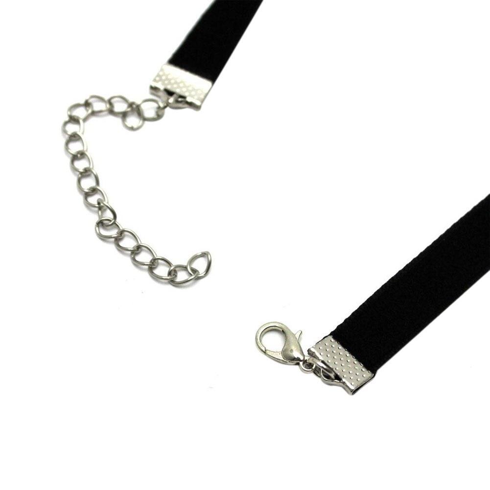 Vrouwen Fluwelen Choker Hart Kristallen Hanger Kettingen Voor Vrouwen Sieraden Vrouwelijke Zwarte Lint Ketting Party Kraag