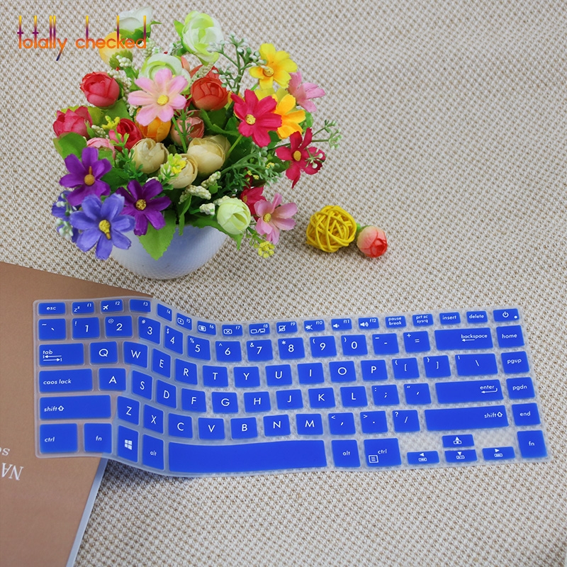 15 pouces Ordinateur Portable Clavier protecteur housse Pour ASUS VivoBook 15 X505 X505ZA X505Z X505BP X505B X510U A505Z A510U 15.6": blue