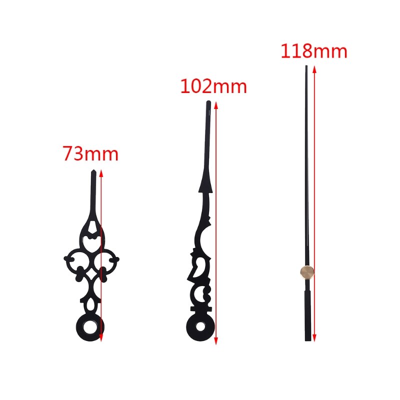 Silent Pendulum Type Quartz Clock Movement Mechanism with 3 Hands Motor DIY Kit