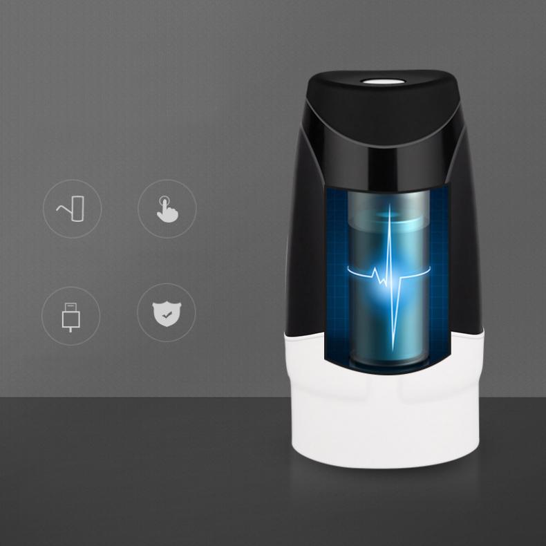 Bærbar mini ta på-tone trådløs oppladbar elektrisk dispenser vannpumpe med usb-kabel og til 4.5l- 8.9l fett vann