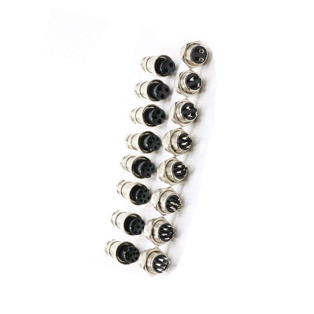 2 Connettori Aviation GX16-2 A 2 Pin Maschio E Femmina Da Pannello In Metalloo Per Audio, Cavi E Accessori Fai-Da-Te