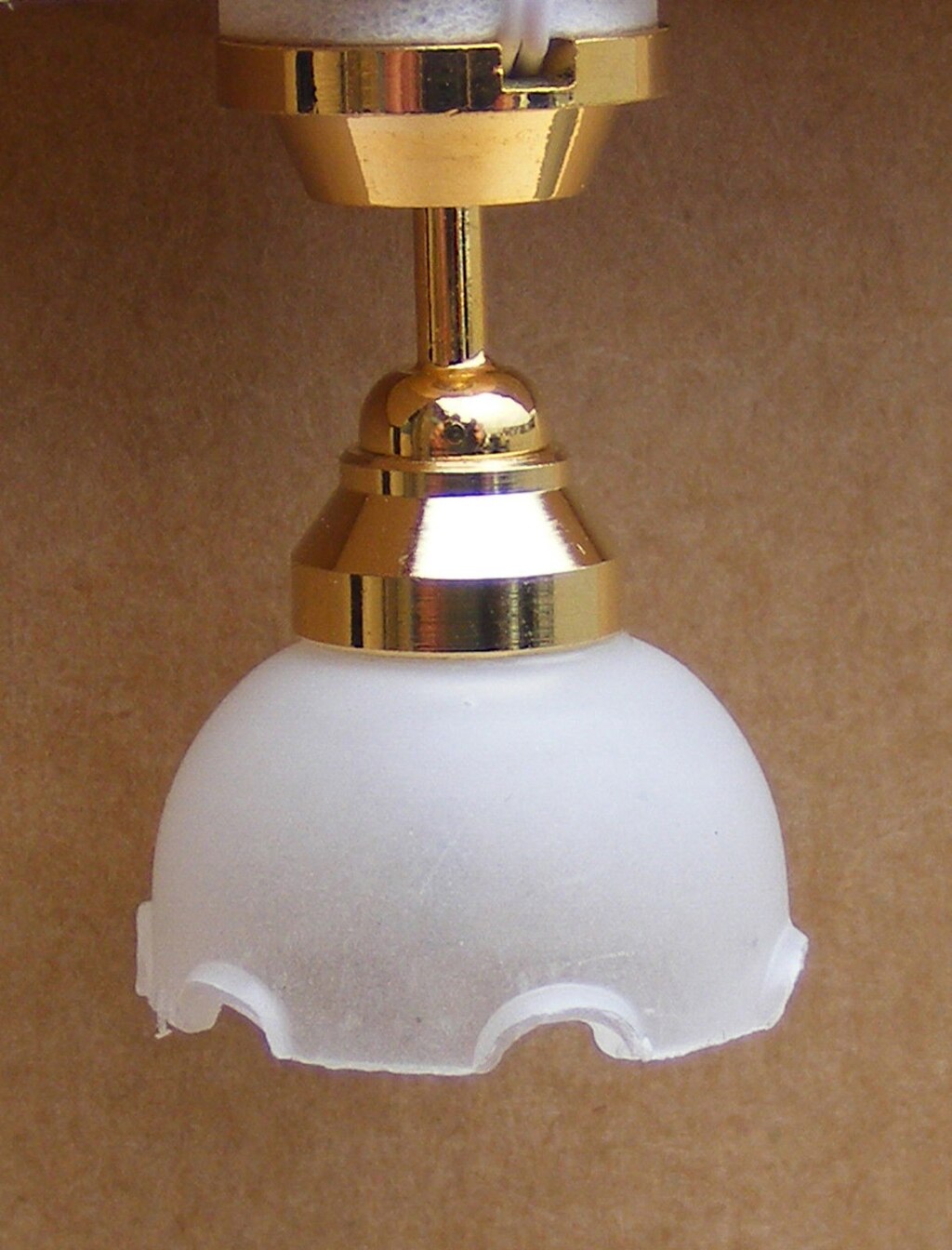 1/12 LED Light Lamp W/ Button Battery Dollhouse Mini Part[Ceiling Lamp]