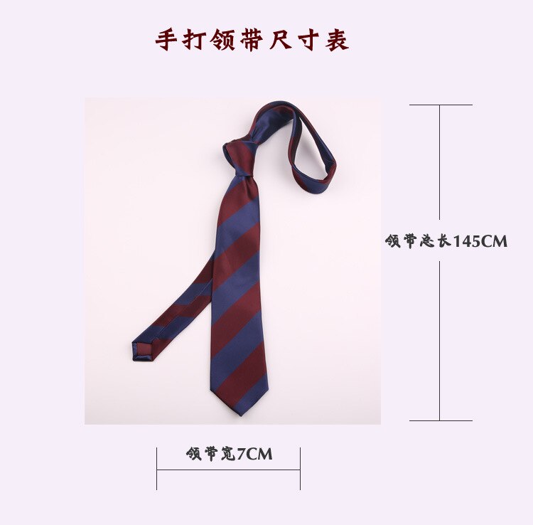 Mærke 7cm slanke mand slips luksus stribe slank slips klassisk herre brudekjole mænd slips fest forretning skjorte slips