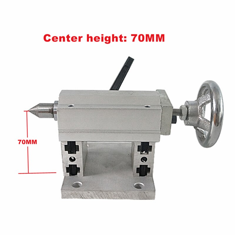 CNC Rotary 4th Axis Activity Tailstock Center height 70MM 92MM for Rotary Axis CNC Router Engraver Milling Machine